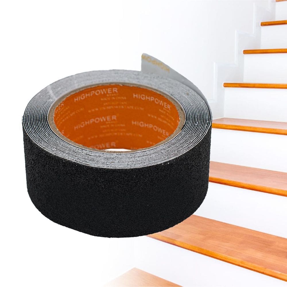 Fita Antiderrapante Autoadesiva 5M X 50Mm Pvc Grãos Óxido