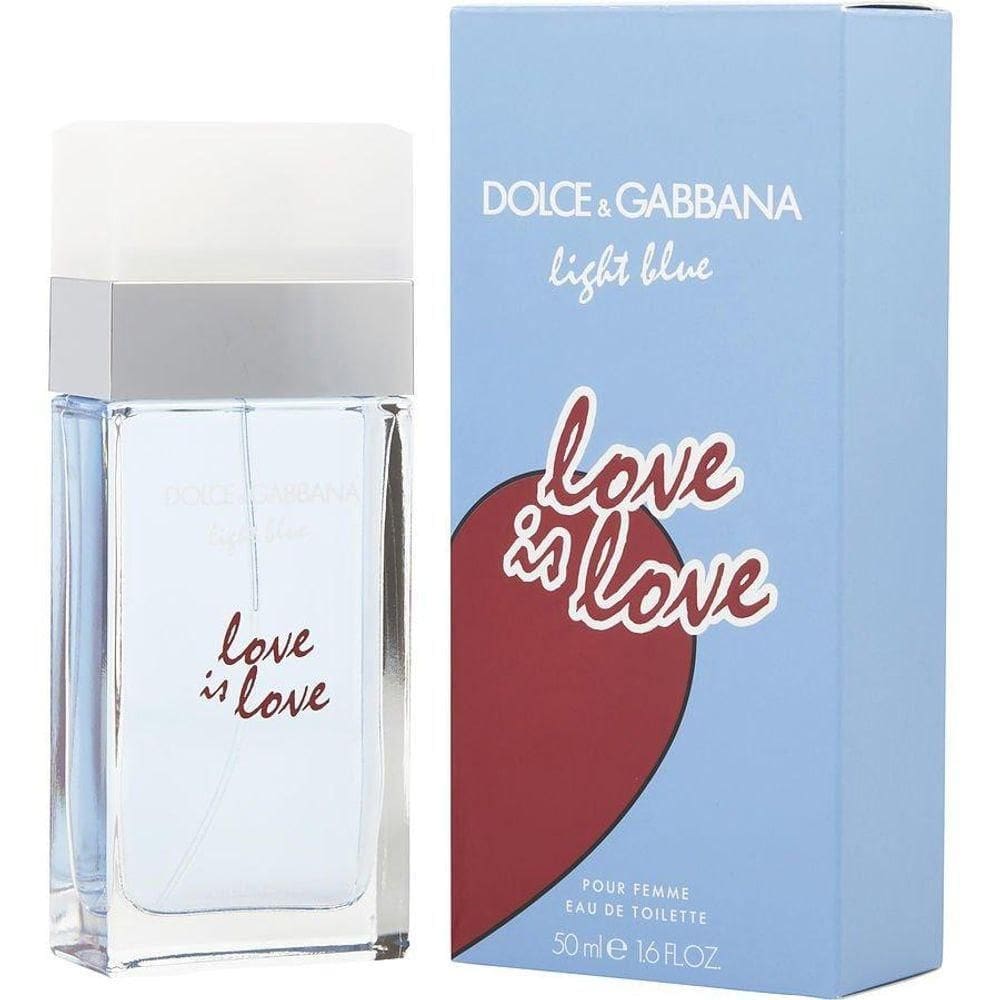 Perfume Feminino D & G Light Blue Love Is Love Dolce & Gabbana Eau De Toilette Spray 50 Ml
