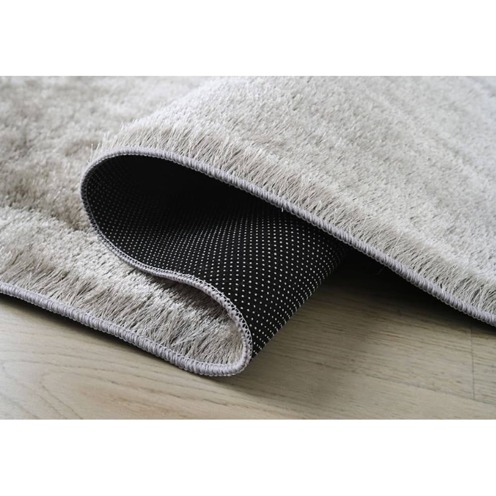 Tapete Esplendor Antiderrapante 100% Poliéster 100x140cm Jolitex  - Esplendor Cinza