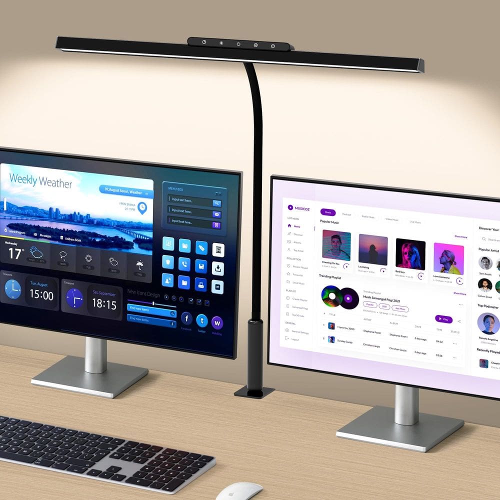 Lâmpada de mesa SEOUFRDZ Stepless Dimming LED para escritório doméstico