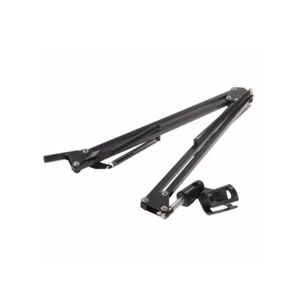 Pedestal Suporte Mesa Articulado Microfone Estúdio Rádio Hom