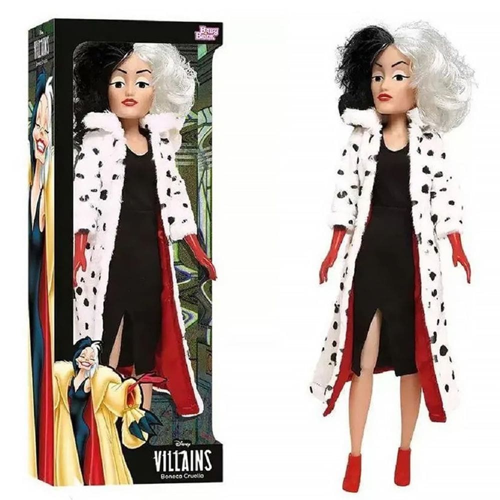 Boneca Cruella Disney Villains 55cm 2070 - Baby Brink