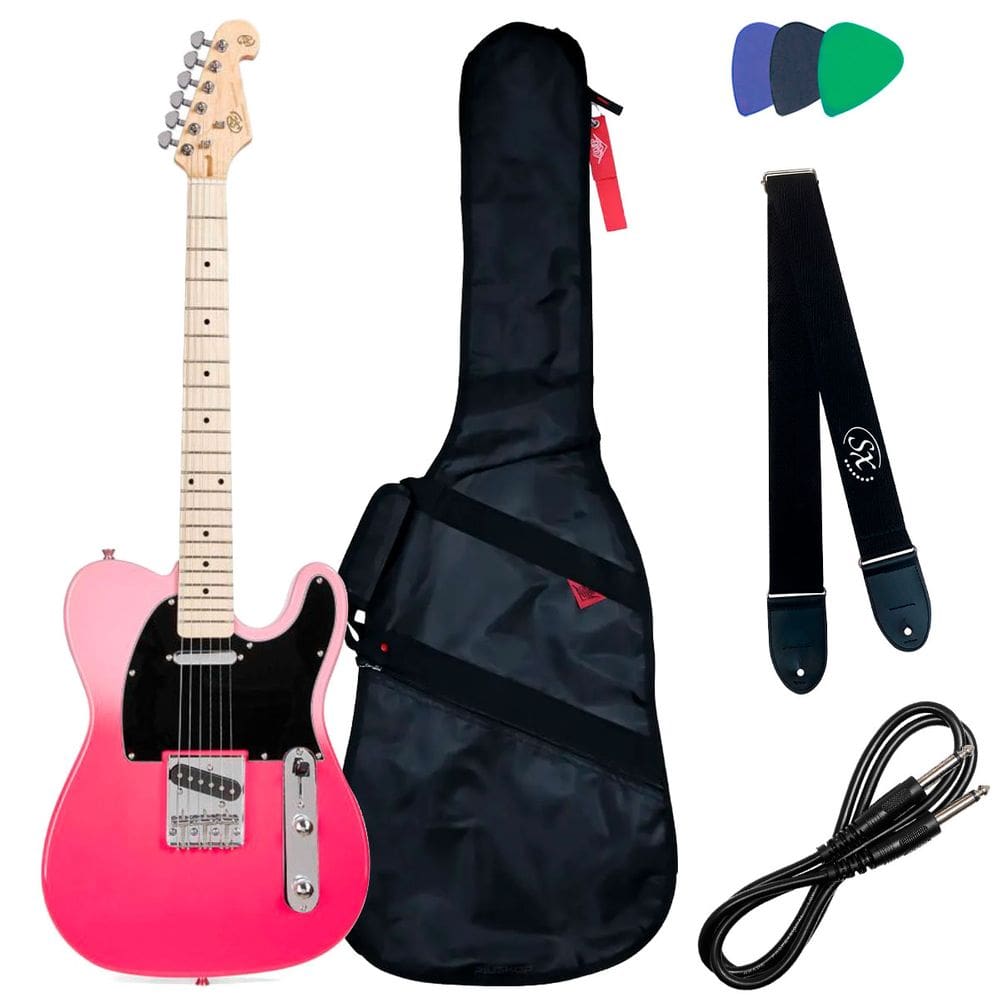 Guitarra Elétrica Telecaster Sx Sem2 Pt Pink Twilight
