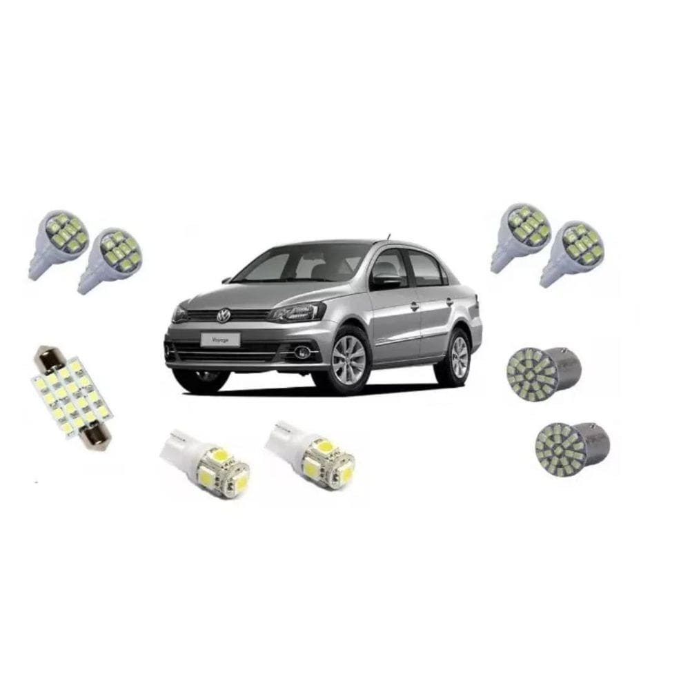 Kit Lâmpadas Led Volkswagen Voyage G6 Super Branca