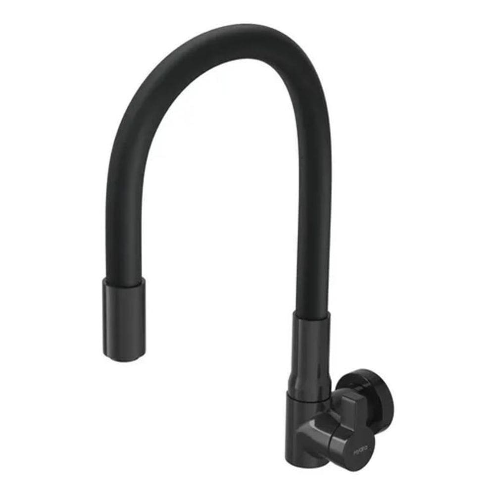 Torneira De Parede Cozinha Hydramotion 1168 Preta/Pta Hydra