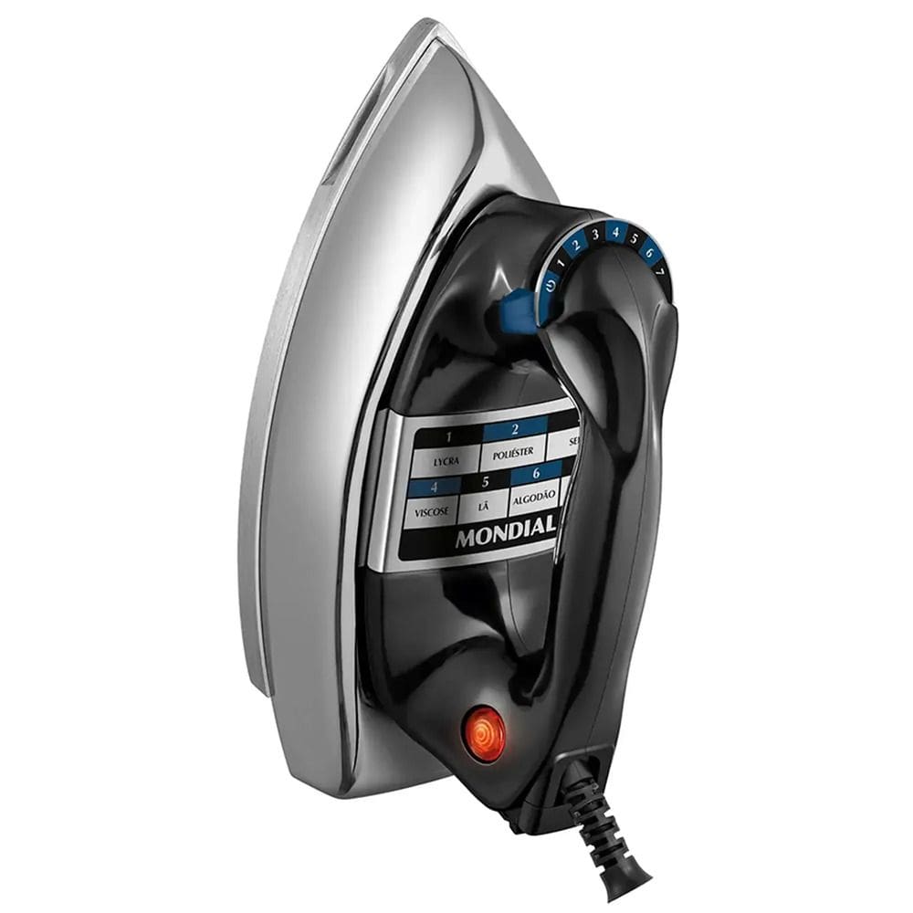 Ferro a Seco Mondial 1250W - FS-01-BI - 75289-02 Preto 220 VOLTS