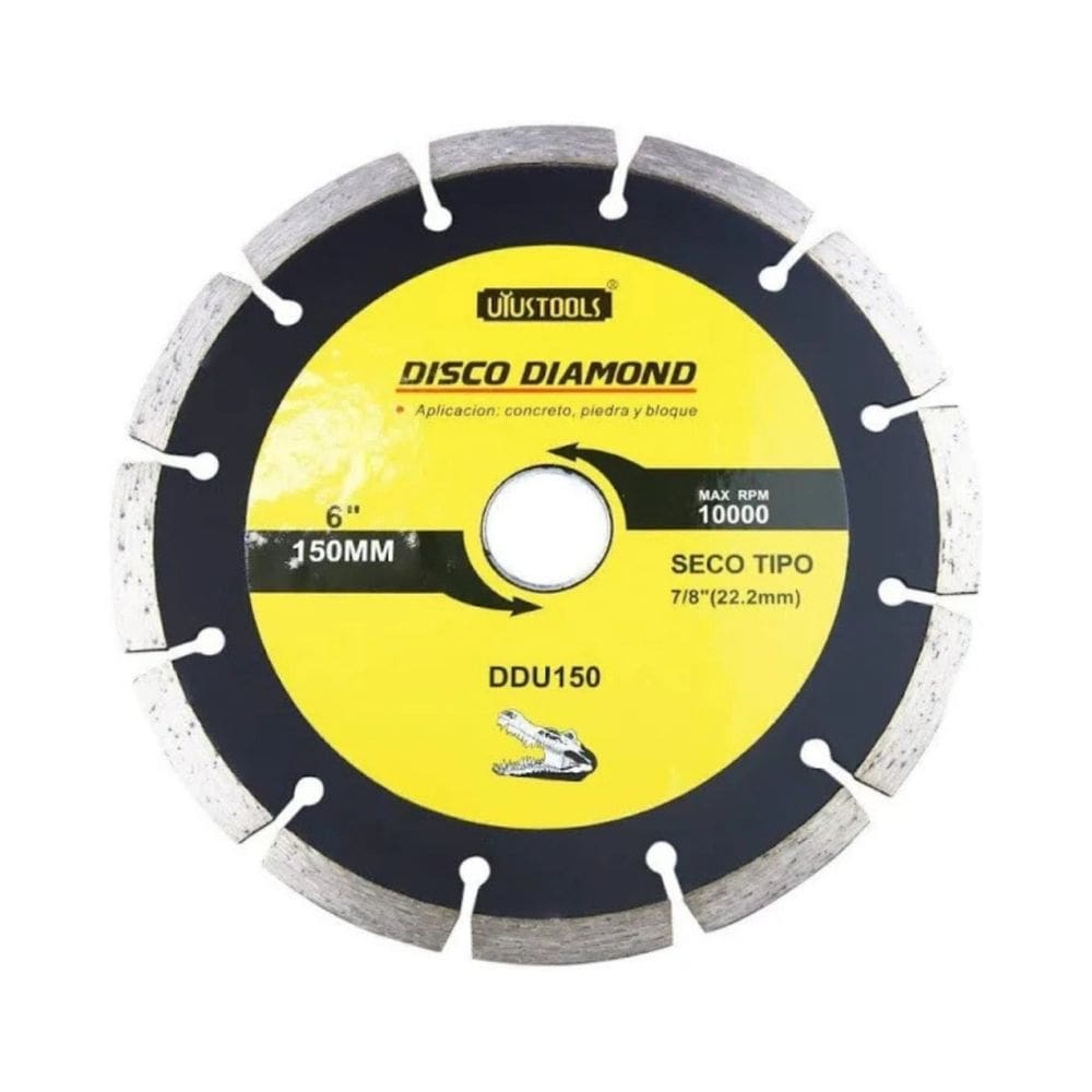 Disco de Corte Seco Diamantado Segmentado 6&quot; (150MM) DDU150