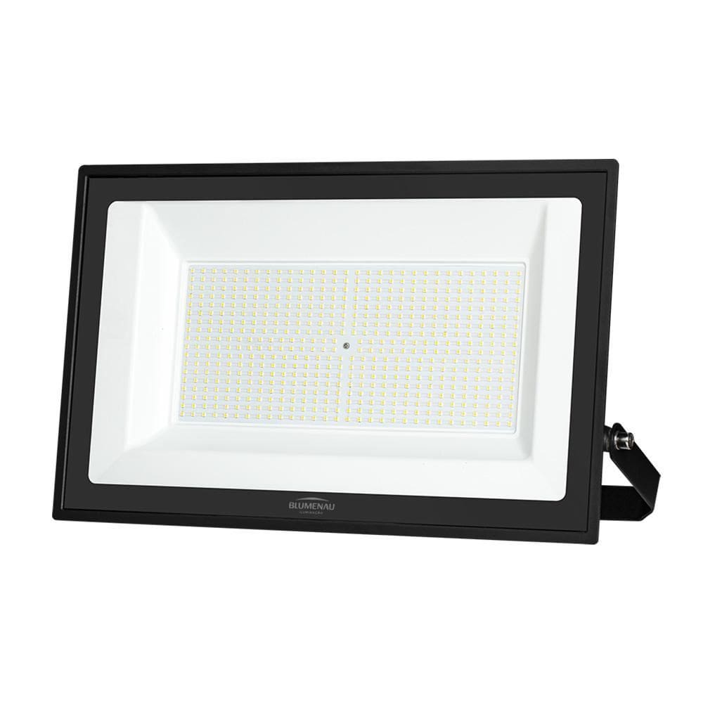 Refletor Blumenau Led Tech Pro 500W Preto Bivolt 6500K Luz B