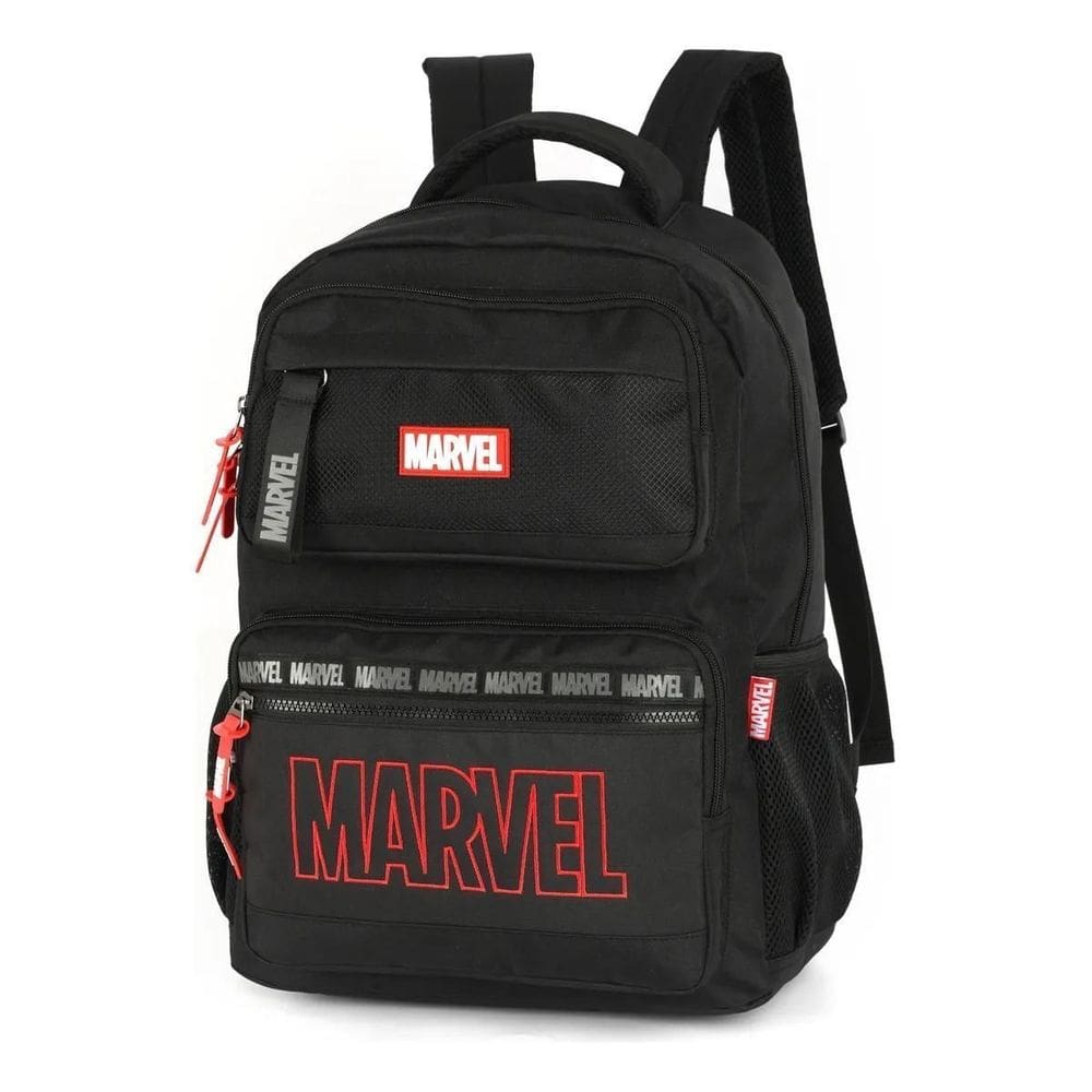 Mochila De Costas Porta Notebook Preta Avengers Marvel