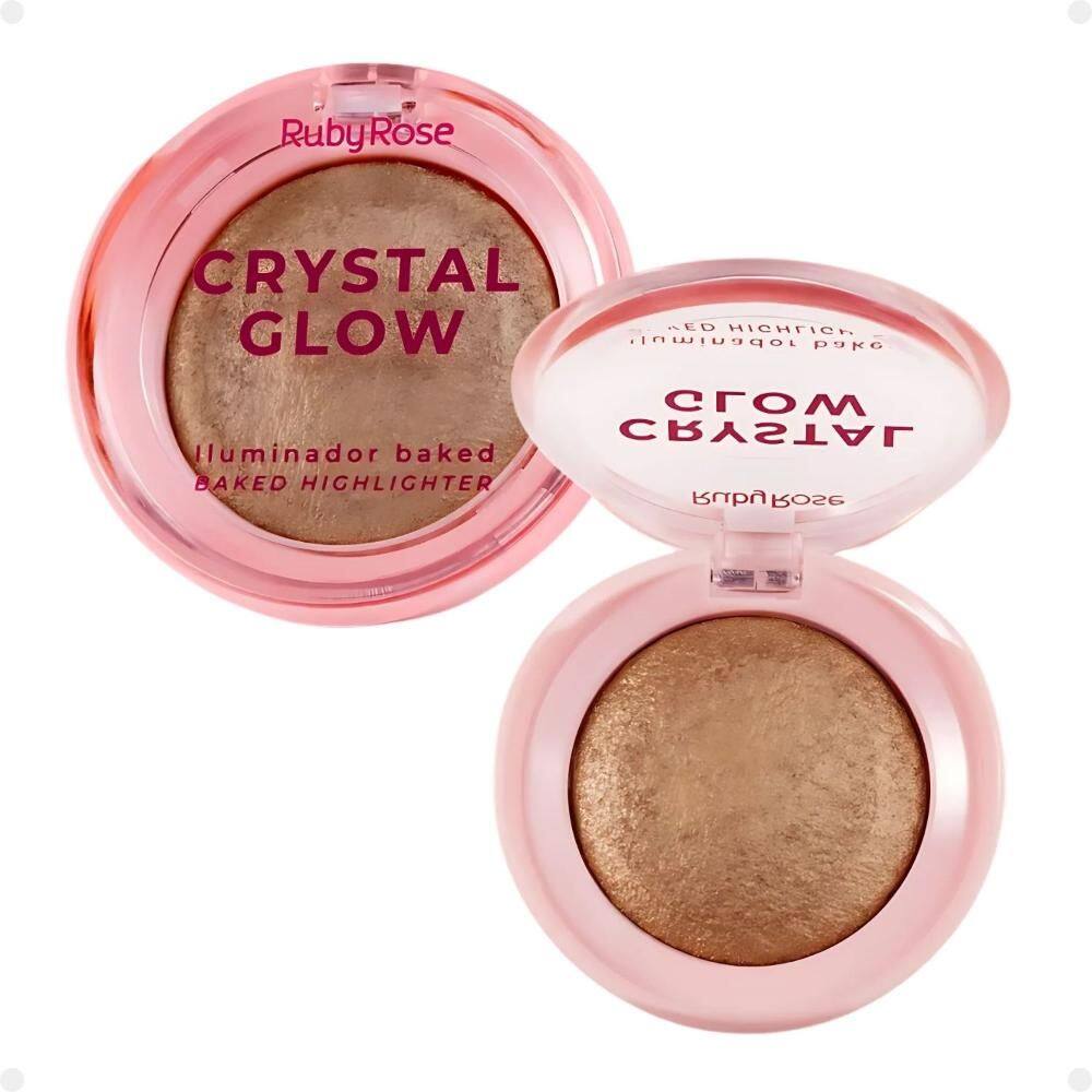 Iluminador Baked Ruby Rose Crystal Glow Opal Shine Hb-m700-4