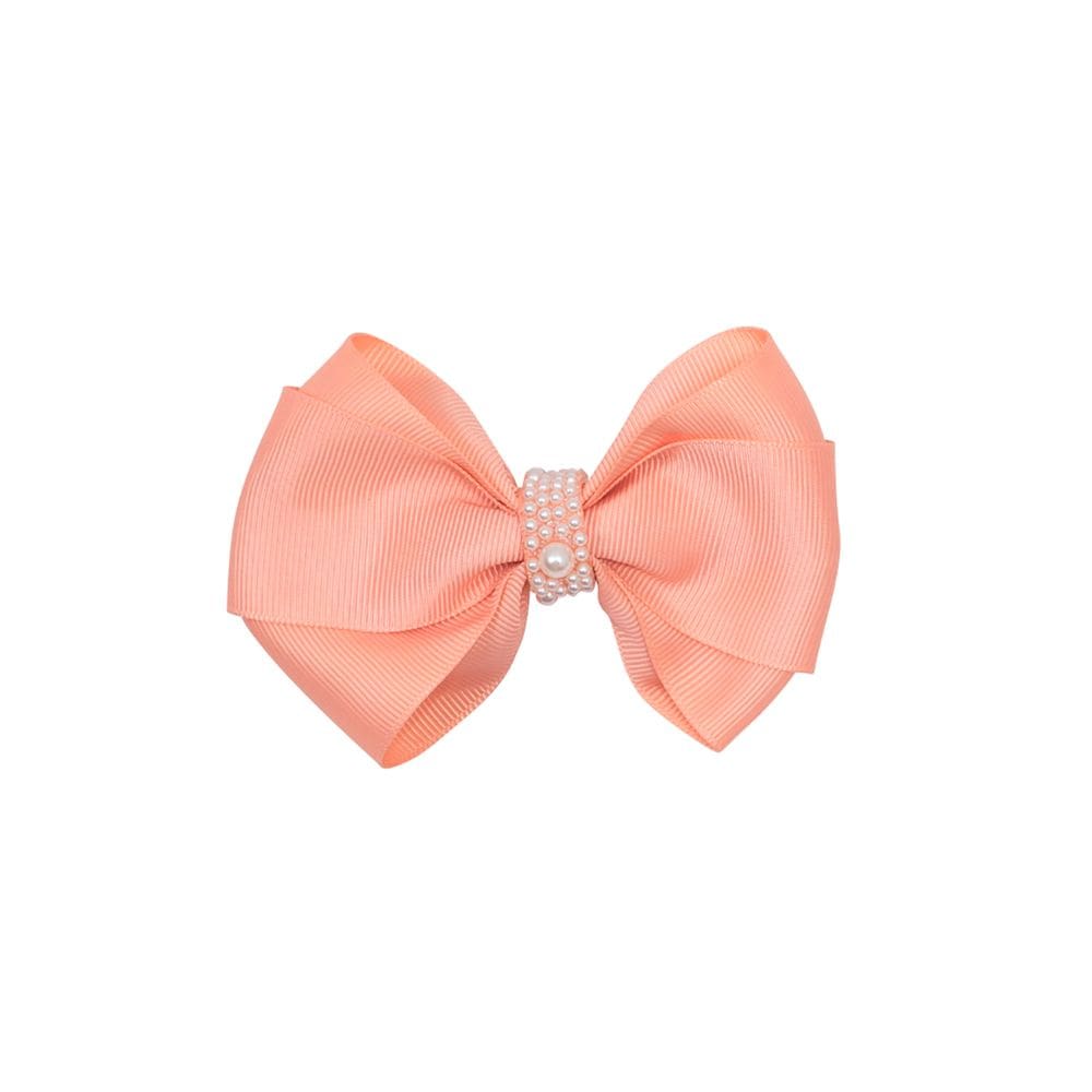 Laço Gorgorão Miolo Pérolas Menina Rosa Mundi