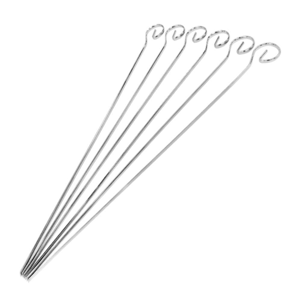 Conjunto De 6 Espetos Em Aço Inox 30 Cm