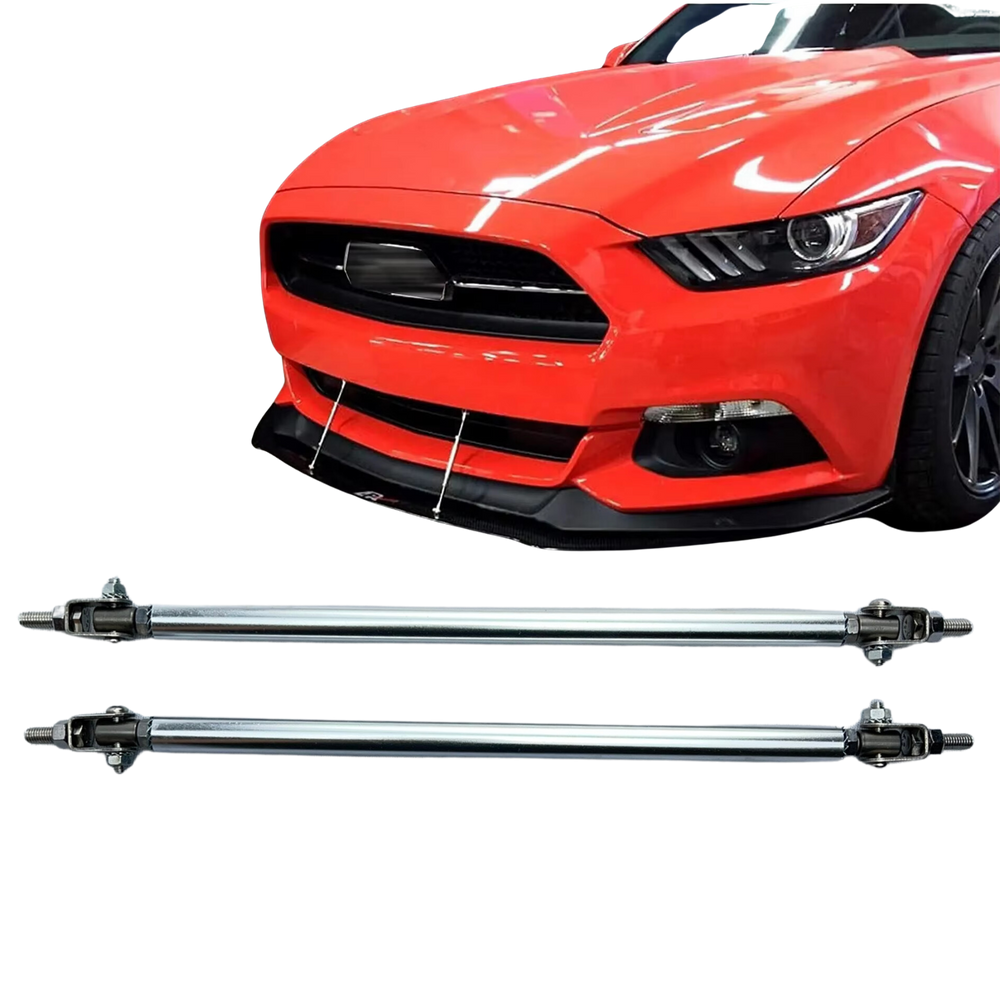 Haste Spoiler Alumínio Lip Skirt Universal 20cm Suporte Saia
