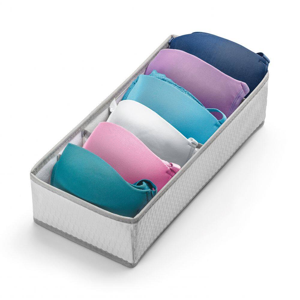 Organizador de Sutia Branco 33,5x15,5 Cm Ordene