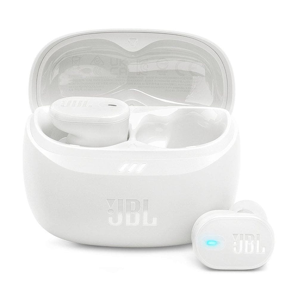 Fone de Ouvido JBL Tune Buds 2, Bluetooth, Cancelamento de ruído, Resistente á Água e Poeira, White
