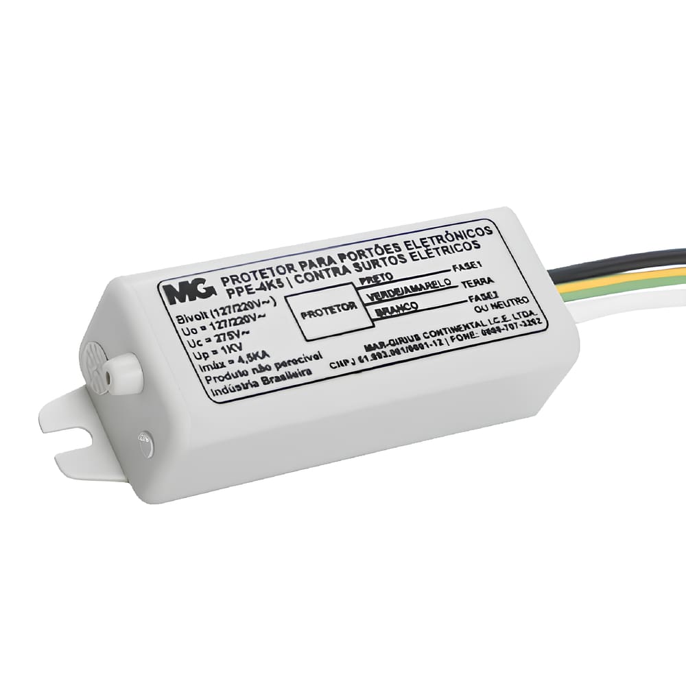 Kit 4 Protetor P/Portoes Eletronicos 4,5Ka Bivolt Margirius