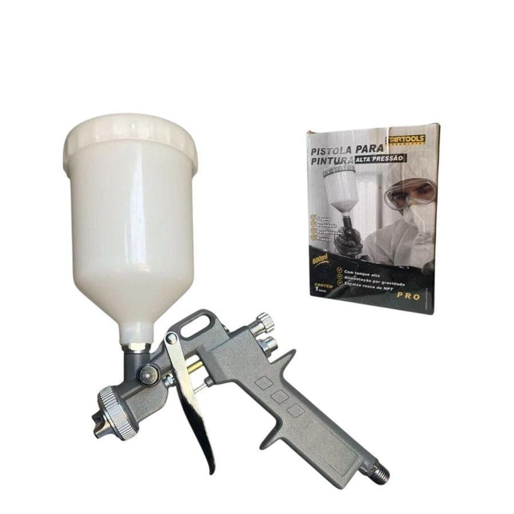 Pistola De Pintura Alta Pressão - 600Ml