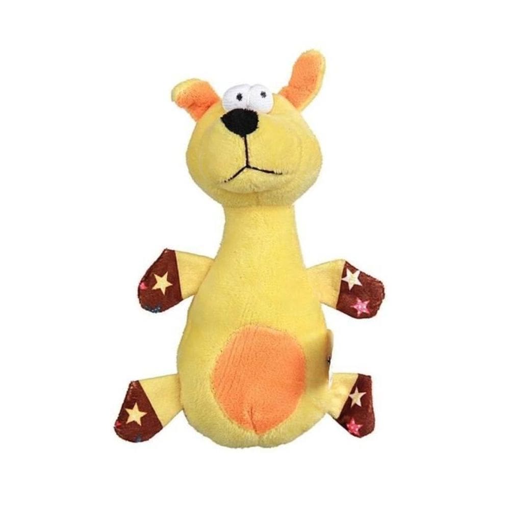 Mordedor Cachorro Amarelo De Pelúcia Para Pets