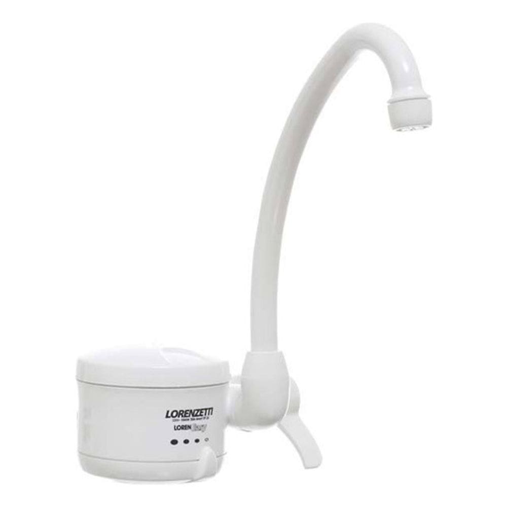 Torneira Eletrica Bica Alta Branca 220v Lorenzetti Easy
