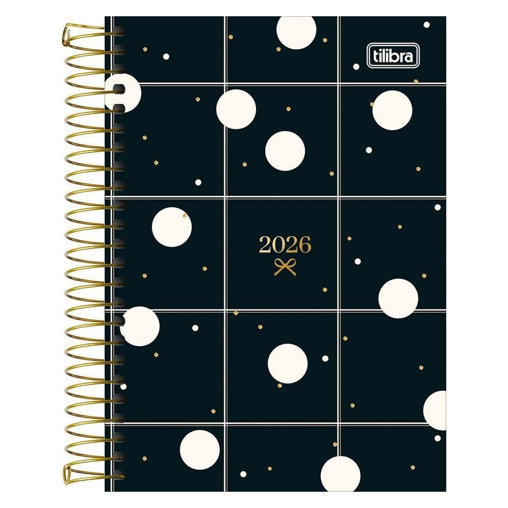 Agenda Diária 2026 Esp M5 West Village Poa Preto Tilibra