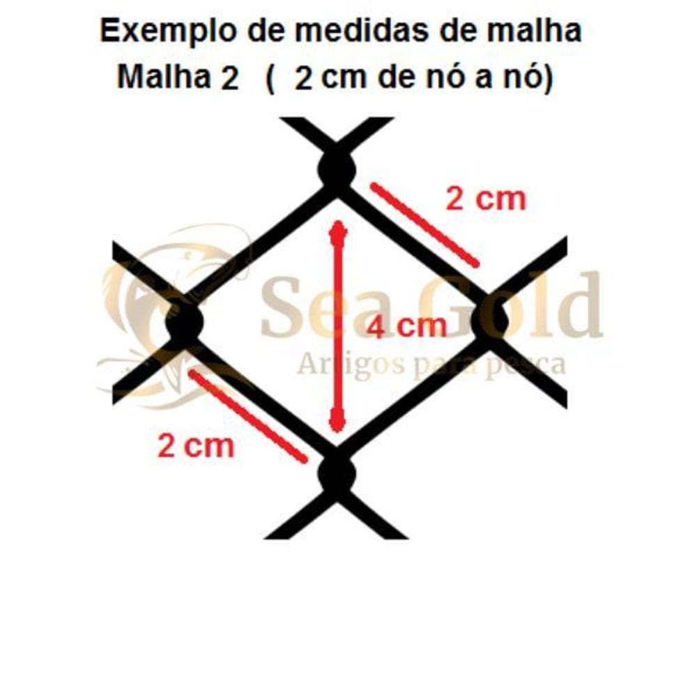 Redes De Pesca Malha 2 2Cm Entre Nós Fio 020 10 Metros