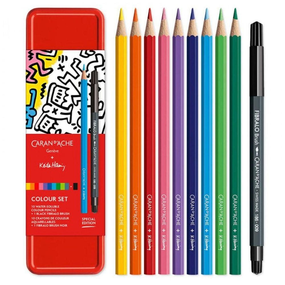 Estojo Lapis Aquarela Carand`Ache Keith Haring