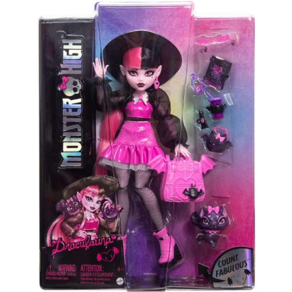 Boneca Monster High Com Pet E Acessórios - Mattel