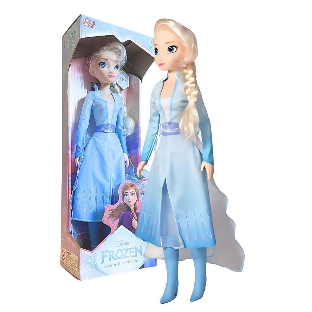 Boneca Elsa Mini My Size Frozen Grande 55Cm Disney Babybrink