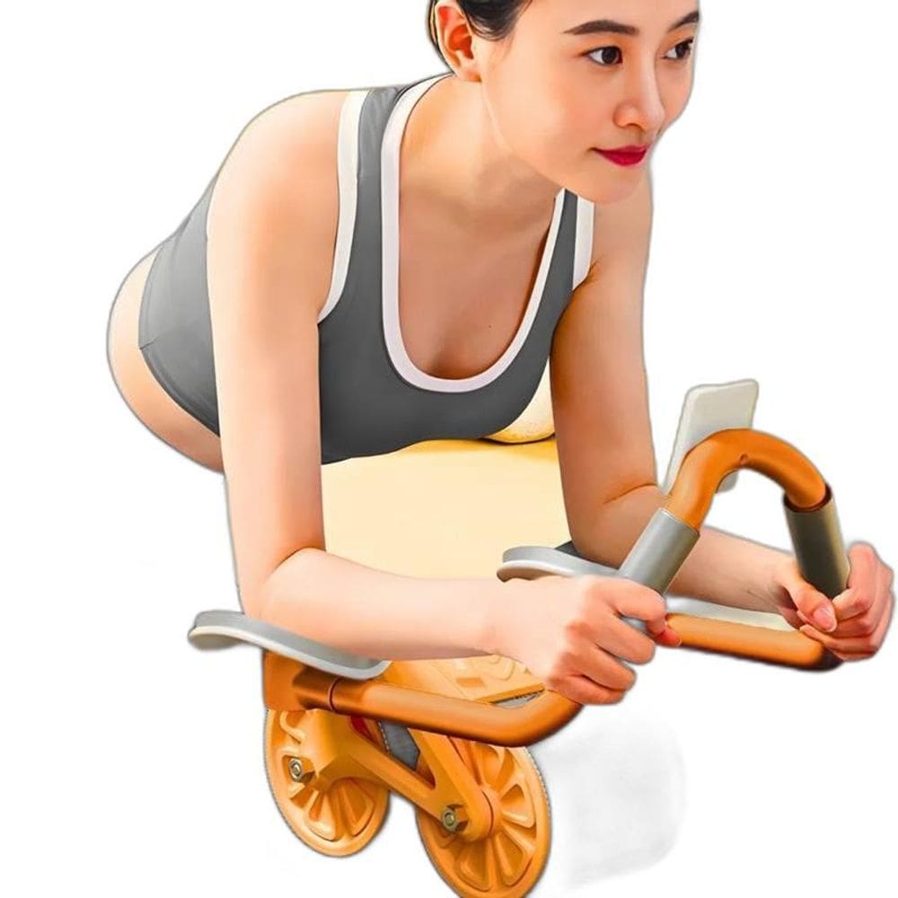 Roda Abdominal Rolo Fitness Para Exercícios Timer Freio