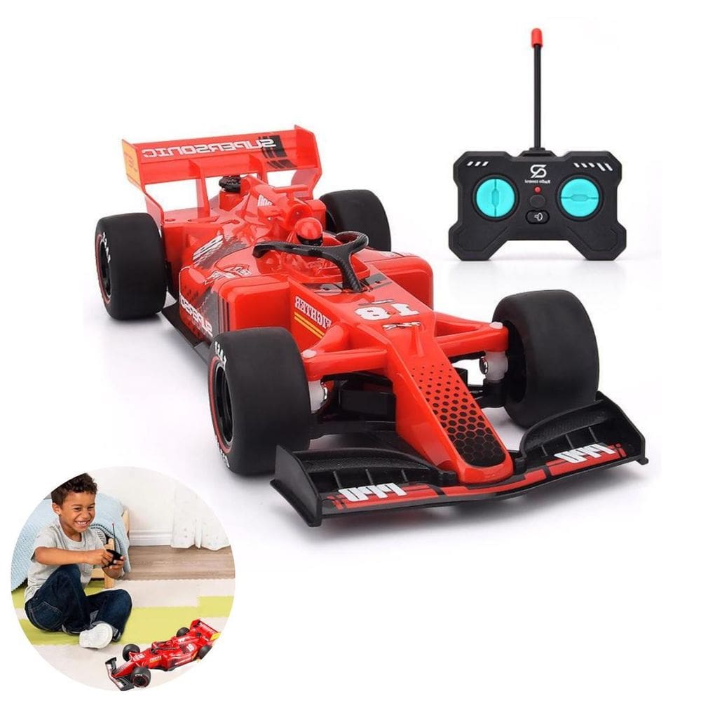 Carrinho F1 Controle Remoto Efeito Fumaça Led E Miniatura