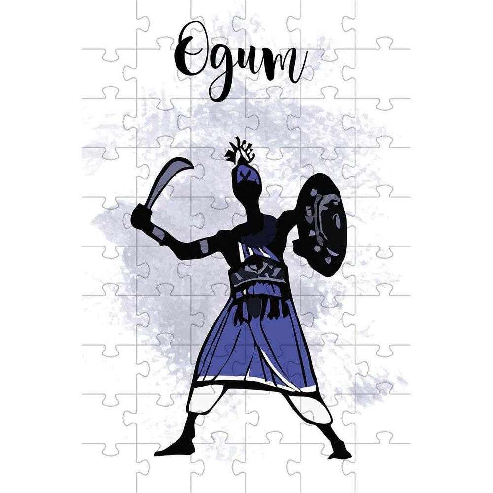 Quebra-Cabeças Cognitivo Orixás Ogum De 60 Peças