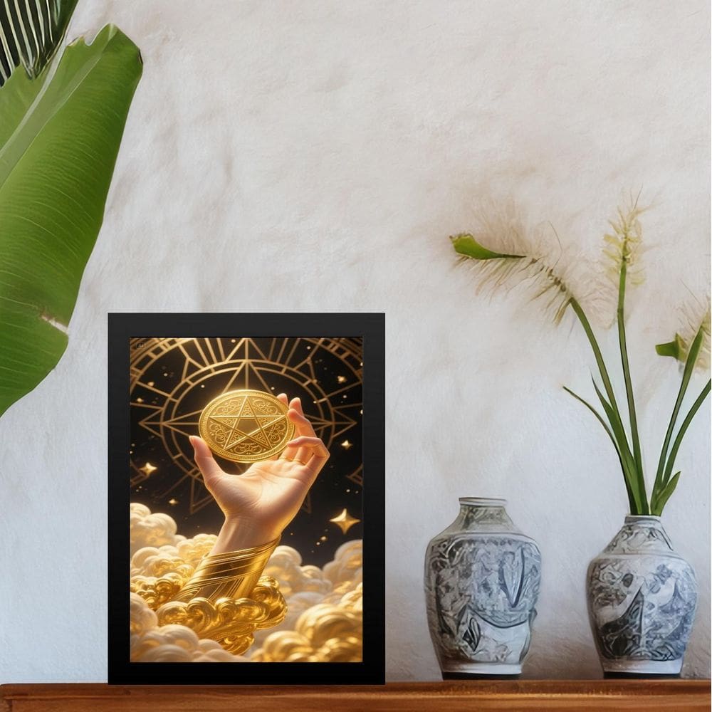 Quadro Decorativo Pentagrama Mágico 45X34Cm