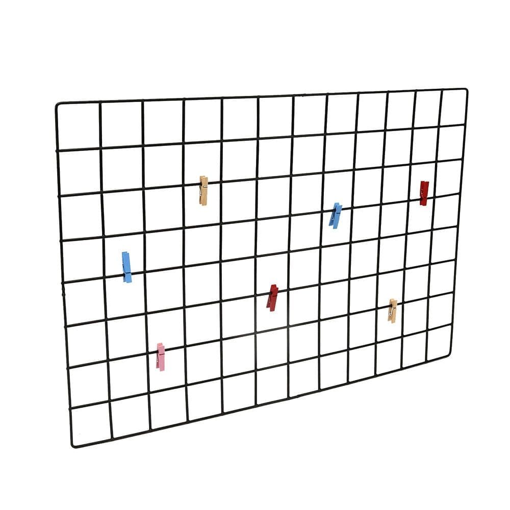 Painel Aramado Metaltru para Papéis e Fotos Modelo Retangular Preto