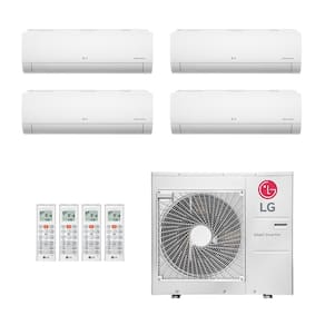 Ar-Condicionado Multi Split Inverter LG 36.000 (2x Evap HW 9.000 + 2x Evap HW 12.000) Quente/Frio 220V