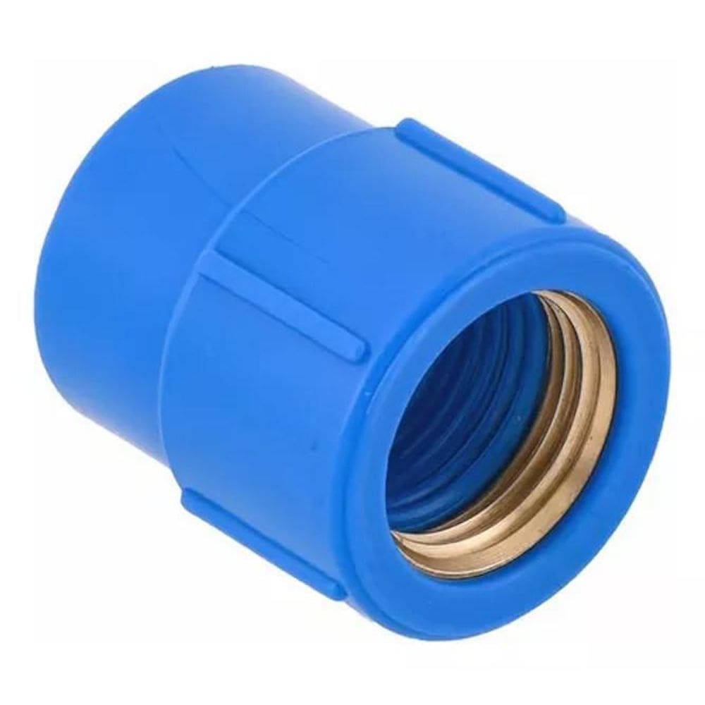 Luva Azul Soldável X Rosca C Bucha Latão 25 X 1/2 Shiva