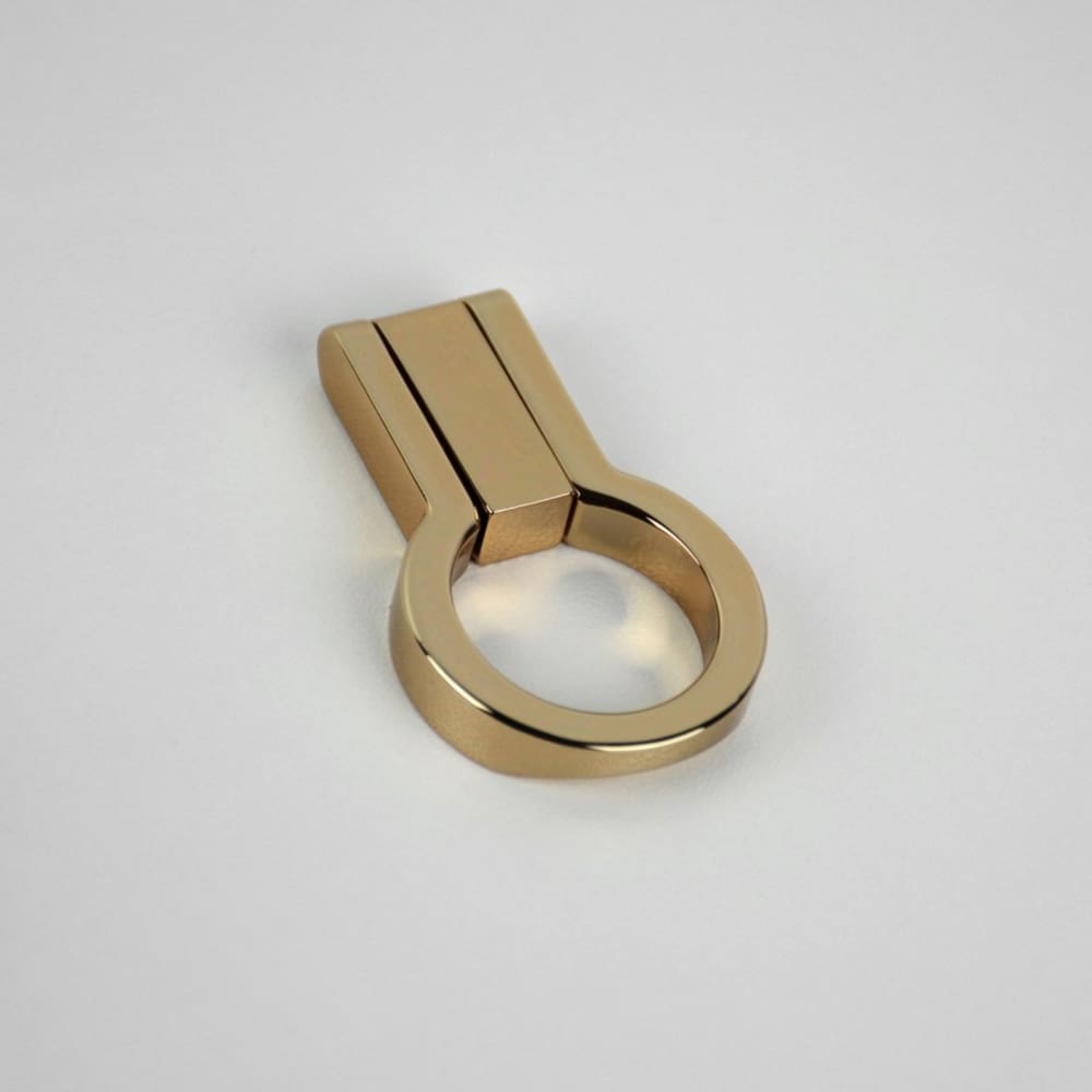 Puxador Antique Gold Brilhante Zen Design