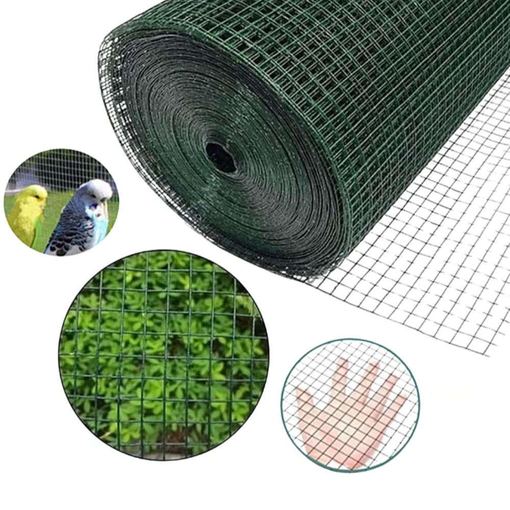 Tela Verde 12mm Soldada Para Jardim Vertical Gaiola 1 metro x 1metro