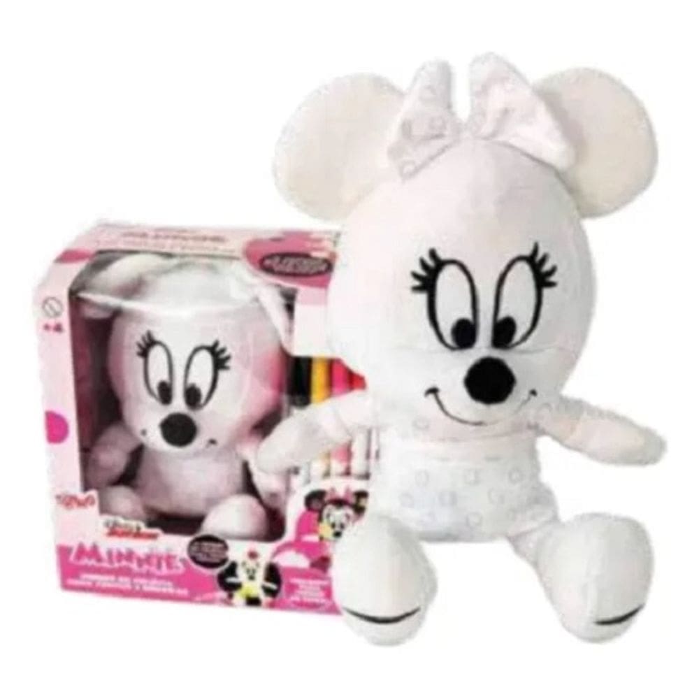 Pelúcia Disney 18 Cm Pintar e Decorar - Minnie - Lavável Reutilizável – Toyng