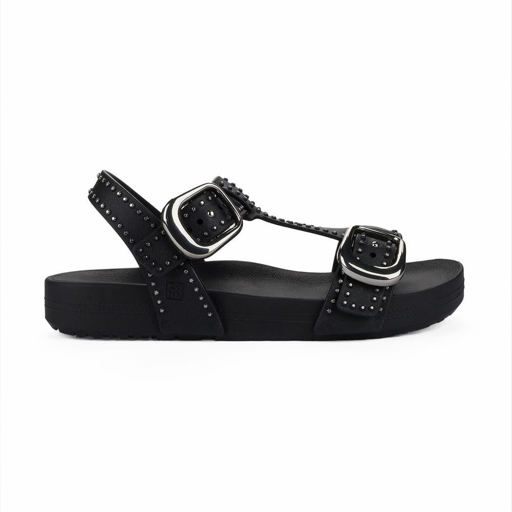Feminina Sandália Zaxy Wild Fivela Grande e Design Fashion