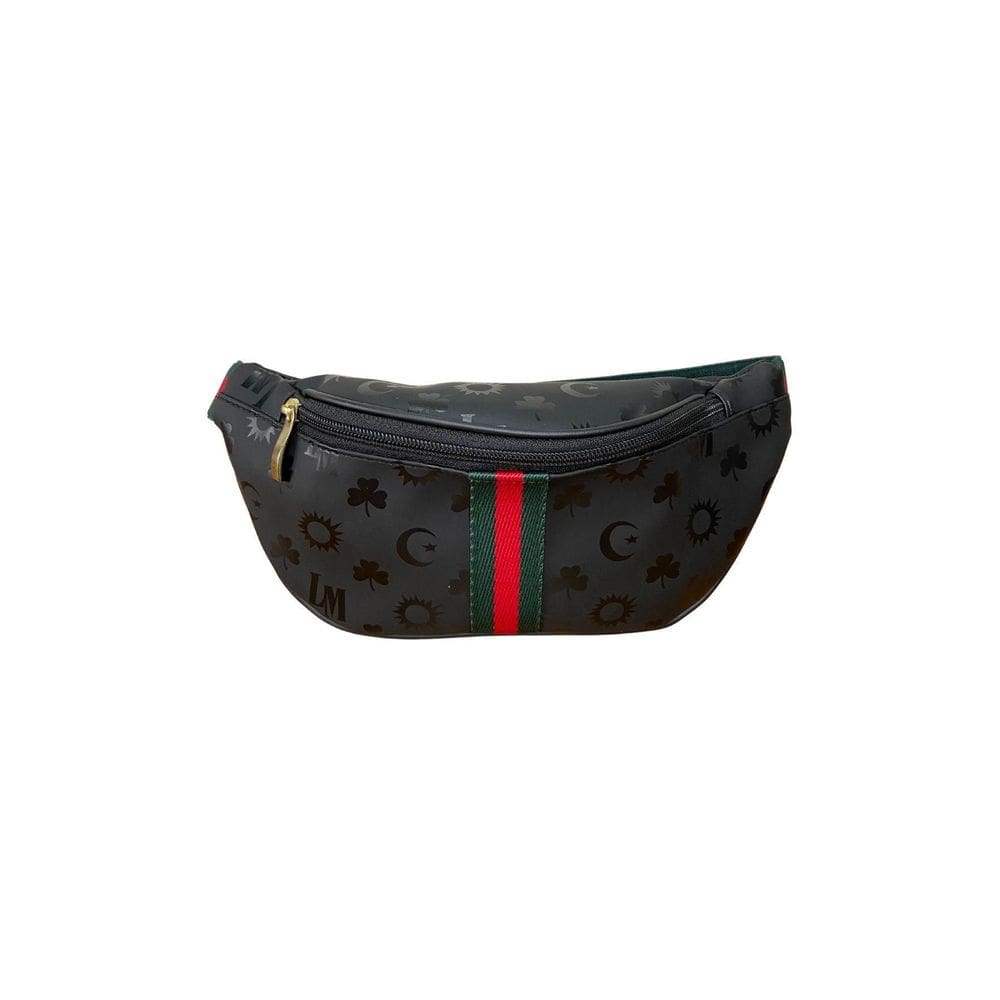 Pochete Grande Regulável Abc Bags Lines - Preto