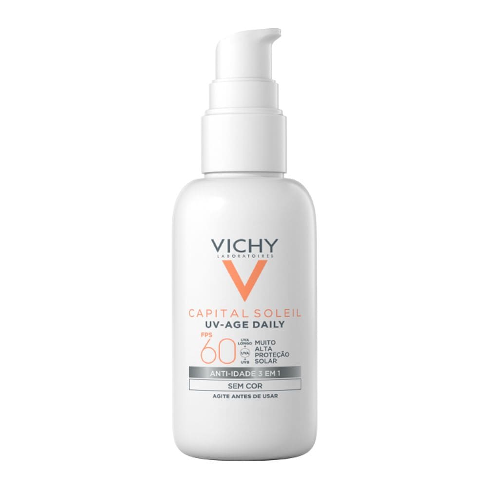 Protetor Solar Vichy Capital Soleil Uv-Age Daily FPS 60 Sem Cor 40g