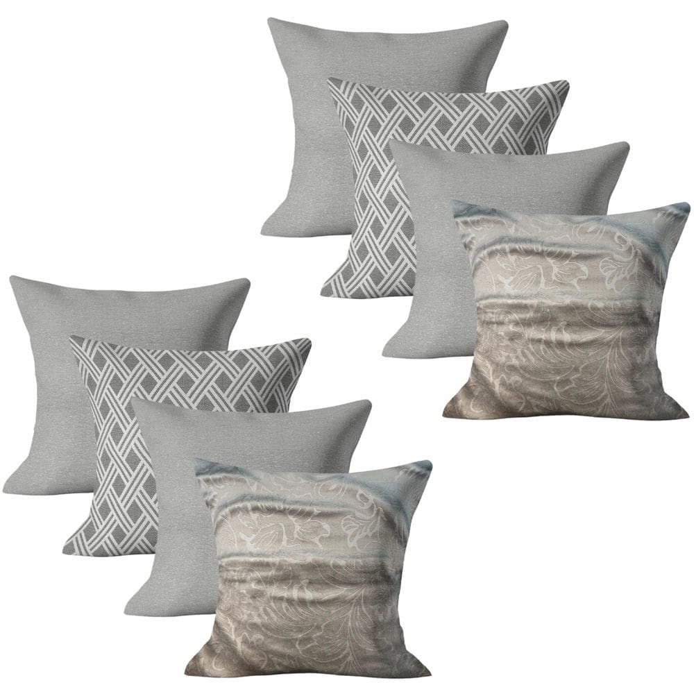 Kit 8 Capas de Almofadas Moderna 45x45 Decorativa Kit 5