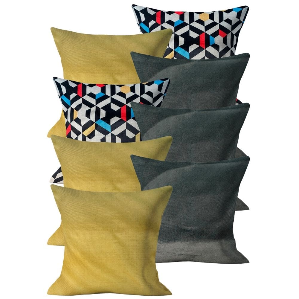 Kit 8 Capas de Almofadas Moderna 45x45 Decorativa Kit 6