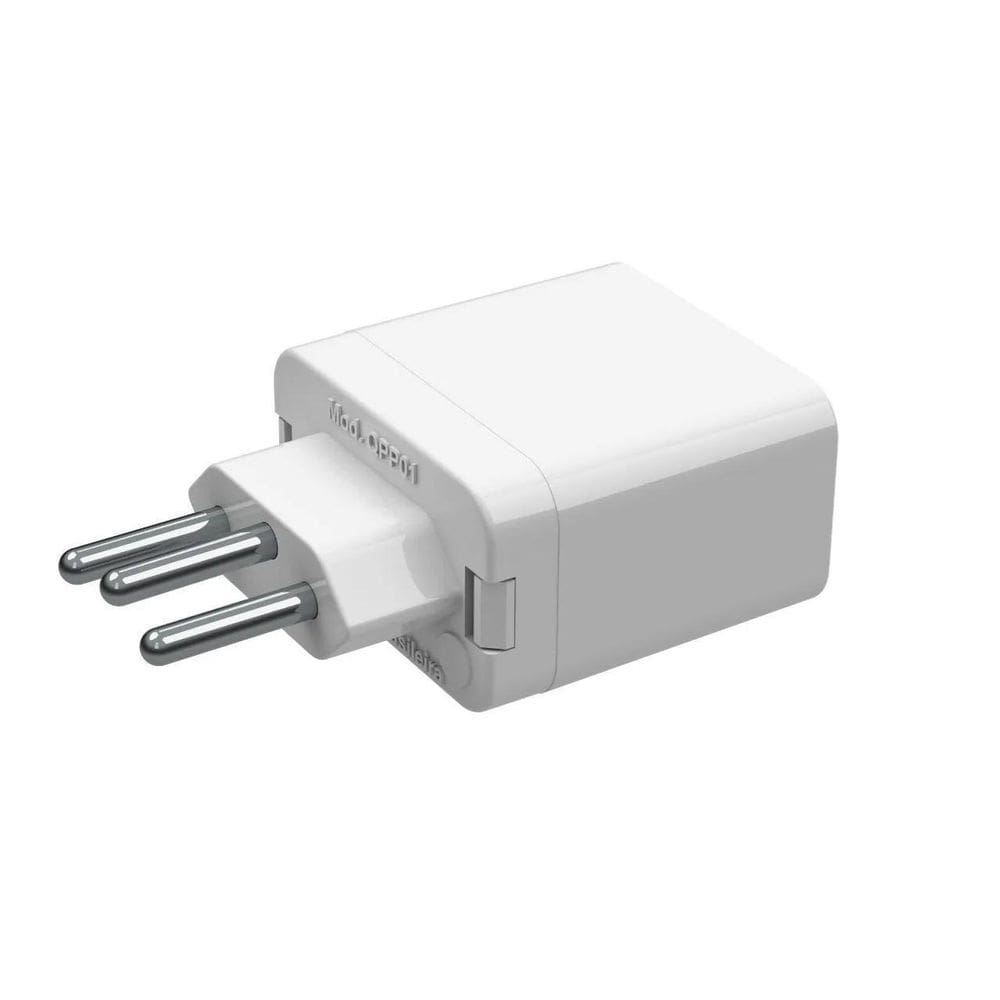 Plug Tomada Protetor Elétrico Dps 3 Pinos 20A Qpp04B Branco