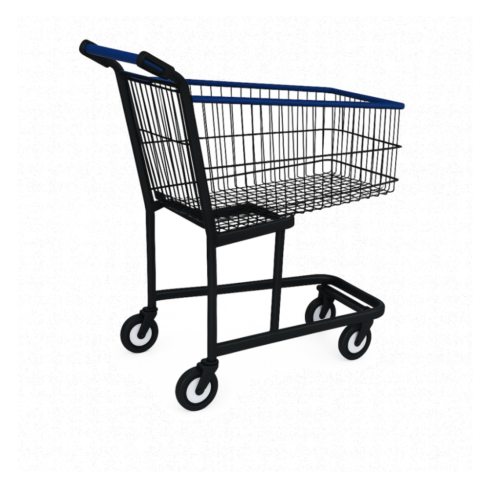 Carrinho de Supermercado 90 LT Pintado Gold Line Minascar