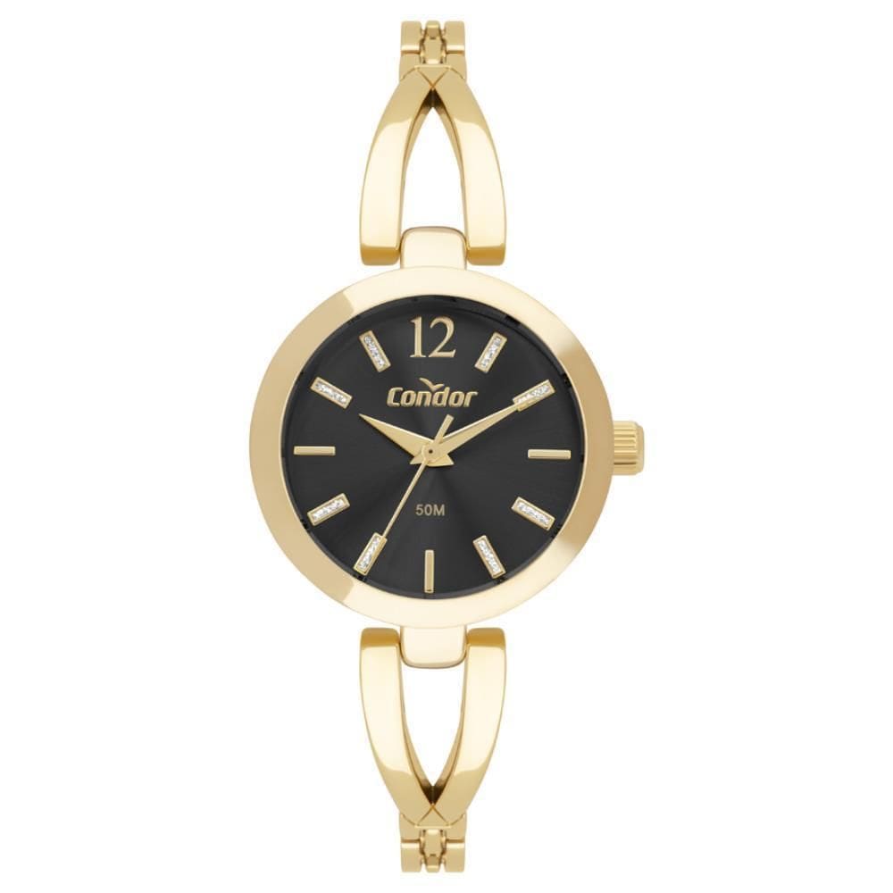 Relógio Condor Feminino Ref: Co2035Nqf/5P Bracelete Dourado