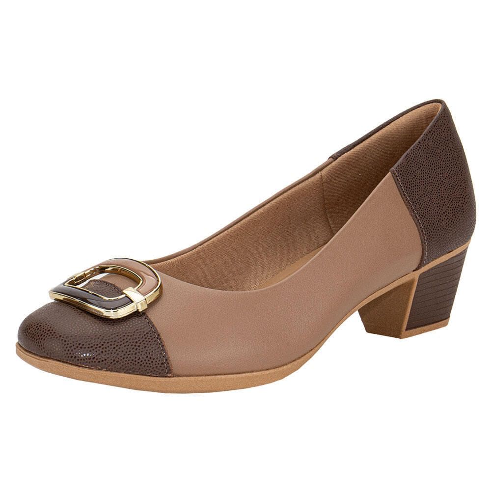 Sapato Feminino Salto Grosso Usaflex Mm1502