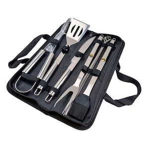 Kit Churrasco Com Peças Inox Para Cortar Carnes