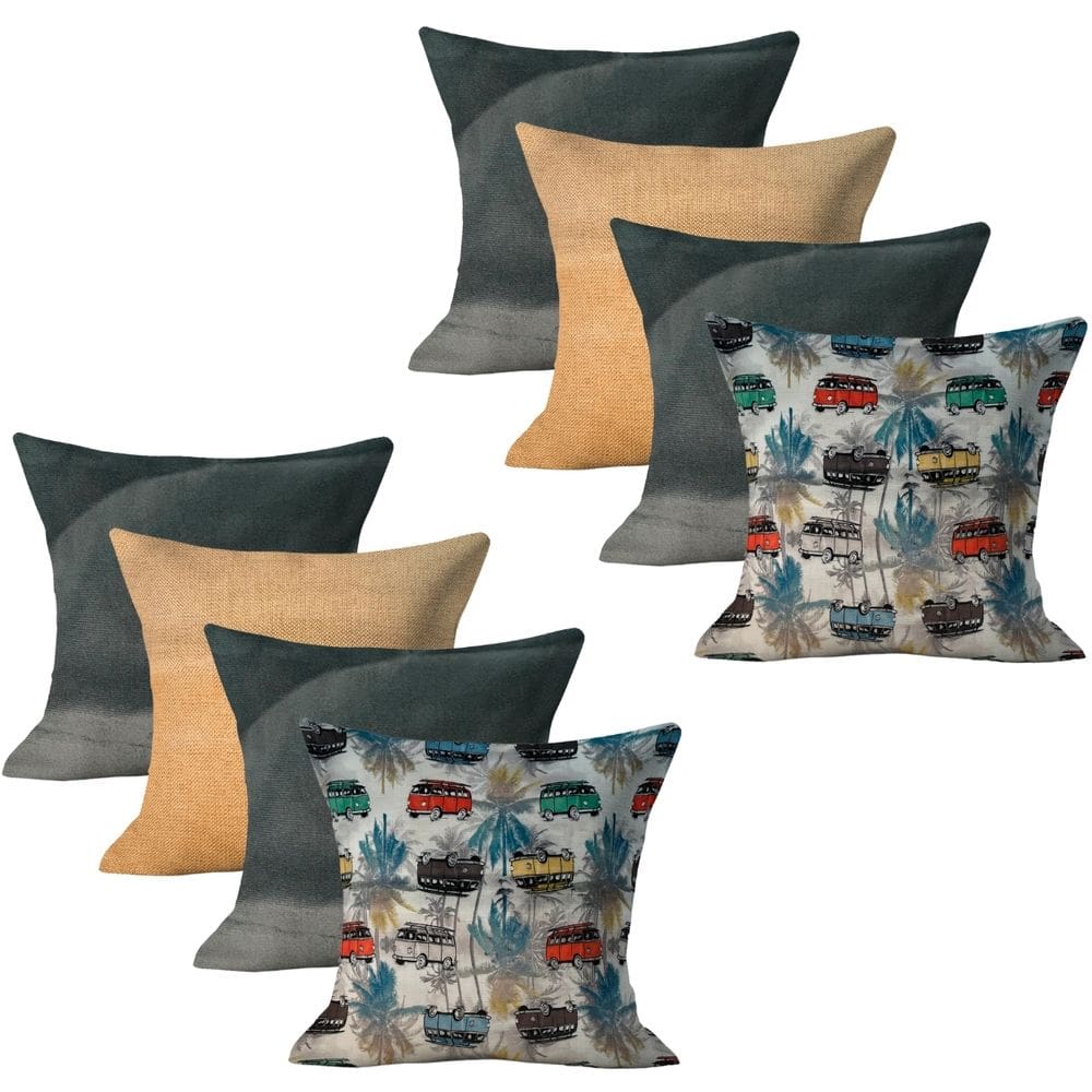 Kit 8 Capas de Almofadas Moderna 45x45 Decorativa Kit 12