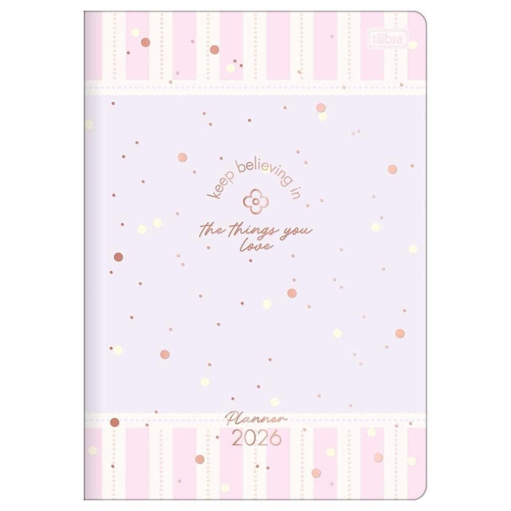 Planner Mensal 2026 Grampeado M7 Soho Lilás Tilibra